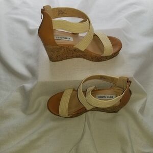 Steve Madden ELWYN Cork Bottom Platform Wedge